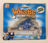 Whistle Speed Cop Blue Plastic Toy No. 5300C New in Package