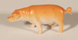 Tan Brown Pink Boar Pig 2" Plastic Toy Figure