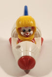 2010 McDonald's Ronald McDonald Space Shuttle Rocket Spaceship 3 1/4" Plastic Toy Vehicle
