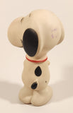 Vintage 1958, 1965, 1966, 1972 Danara International United Features Syndicate Peanuts Snoopy Holding Woodstock 5 1/2" Squeaky Rubber Toy Figure