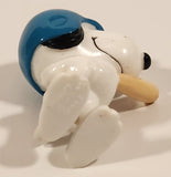 UFS Peanuts Snoopy Baseball Player with Bat and Helmet 2 1/8" PVC Toy Figure