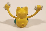 Vintage Russ Yellow Dog with Sunglass 1 3/4" Rubber Toy Finger Puppet