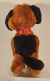 Brown Black White Hound Dog with Tongue Sticking Out 11" Toy Stuffed Plush