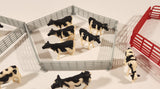 ERTL Farm Yard Play Set Mixed Lot of Fencing Horses Cows Chickens Farmer Troughs Toy Figures and Accessories