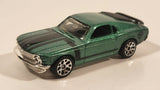 2009 Matchbox '70 Ford Mustang Boss Green 1/62 Scale Die Cast Toy Muscle Car Vehicle