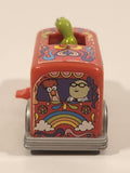 1999 Burger King The Muppets From Space Kermit Bus Wind Up 3" Plastic Toy Figure Car Vehicle