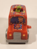 1999 Burger King The Muppets From Space Kermit Bus Wind Up 3" Plastic Toy Figure Car Vehicle