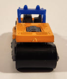 2000 Matchbox Earth Crunchers Road Roller Fluorescent Orange Die Cast Toy Construction Vehicle