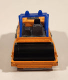 2000 Matchbox Earth Crunchers Road Roller Fluorescent Orange Die Cast Toy Construction Vehicle