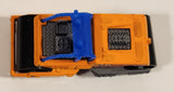 2000 Matchbox Earth Crunchers Road Roller Fluorescent Orange Die Cast Toy Construction Vehicle