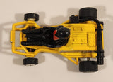 Go Kart Race Car #6 with Driver Yellow Pull Back Die Cast Toy Car Vehicle