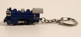 Steam Engine Train Locomotive 210 Dark Blue and Silver Die Cast Flashlight Keychain