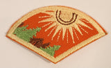 Scouts Canada Summer Sun and Trees 1/3 Embroidered Fabric Patch