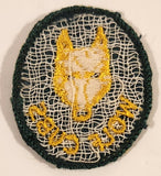 Scouts Canada Boy Scouts Yellow Wolf Cubs Embroidered Fabric Patch