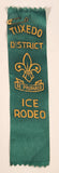 Vintage Scouts Canada Boy Scouts Tuxedo District Ice Rodeo Green Achievement Ribbon