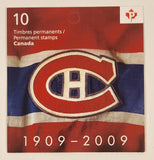 Canada Post 1909 - 2009 NHL Montreal Canadiens 10 Permanent Stamps Booklet