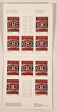 Canada Post 1909 - 2009 NHL Montreal Canadiens 10 Permanent Stamps Booklet