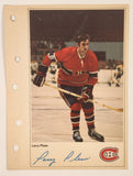 1971-72 Columbian NHL Action Players Montreal Canadiens Larry Pleau Jumbo Trading Card