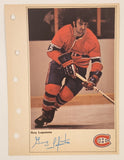 1971-72 Columbian NHL Action Players Montreal Canadiens Guy Lapointe Jumbo Trading Card