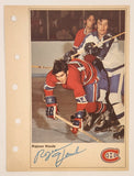 1971-72 Columbian NHL Action Players Montreal Canadiens Rejean Houle Jumbo Trading Card