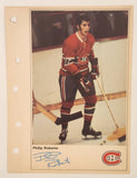 1971-72 Columbian NHL Action Players Montreal Canadiens Philip Roberto Jumbo Trading Card