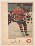 1971-72 Columbian NHL Action Players Montreal Canadiens Pierre Bouchard Jumbo Trading Card
