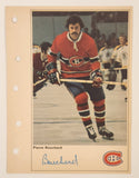 1971-72 Columbian NHL Action Players Montreal Canadiens Pierre Bouchard Jumbo Trading Card