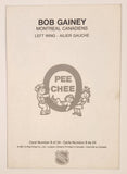 1981-82 O-Pee-Chee #9 Montreal Canadiens Bob Gainey Jumbo Trading Card