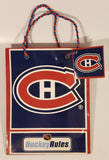 NHL Hockey Rules Montreal Canadiens 7" x 9" Glossy Paper Gift Bag
