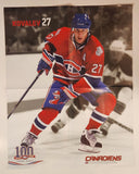 2008 2009 Les Canadiens Magazine 100 Seasons #9 Henri "Rocket" Richard #27 Alexei Kovalev 16" x 20 1/2" Double Sided Poster