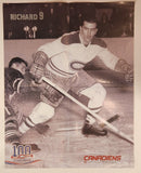 2008 2009 Les Canadiens Magazine 100 Seasons #9 Henri "Rocket" Richard #27 Alexei Kovalev 16" x 20 1/2" Double Sided Poster