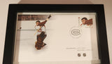 2015 Canada Post Day of Issue NHL Goalies Ken Dryden and Gump Worsley Montreal Canadiens Stamp / Envelope Framed