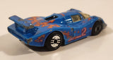 1992 Hot Wheels Sol-Aire CX-4 Blue Die Cast Toy Car Vehicle Opening Rear Hood