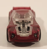 2013 Hot Wheels Hot Wheels: The Ultimate Handbook Nerve Hammer Clear Red Die Cast Toy Car Vehicle