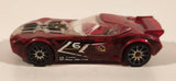 2013 Hot Wheels Hot Wheels: The Ultimate Handbook Nerve Hammer Clear Red Die Cast Toy Car Vehicle