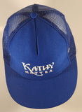 Vintage Kathy Mattea Country Singer Blue Snapback Mesh Trucker Cap Hat