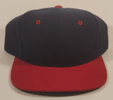 A.J.M. International Blank Black and Red Snapback Trucker Cap Hat