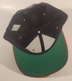 A.J.M. International Blank Black and Red Snapback Trucker Cap Hat