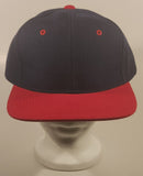 A.J.M. International Blank Black and Red Snapback Trucker Cap Hat