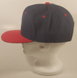 A.J.M. International Blank Black and Red Snapback Trucker Cap Hat