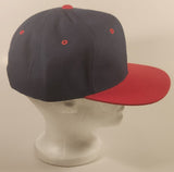 A.J.M. International Blank Black and Red Snapback Trucker Cap Hat