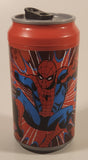 2013 Cool Gear Marvel Comics The Amazing Spider-Man Soda Pop Can Shaped 5 3/4" Plastic Thermos Cup with Lid