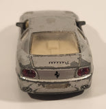 Maisto Shell Ferrari 456GT 1/39 Scale Silver Pull Back Die Cast Toy Car Vehicle with Opening Doors