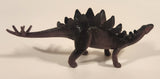 S.H. Black and Purple Stegosaurus 8" Long Dinosaur Toy Figure