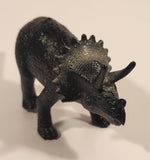 S.H. Black Triceratops 5 1/2" Long Dinosaur Toy Figure
