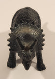 S.H. Black Triceratops 5 1/2" Long Dinosaur Toy Figure