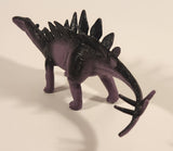 S.H. Black and Purple Stegosaurus 8" Long Dinosaur Toy Figure