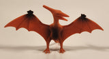 S.H. Orange Pteranodon 2 3/4" Tall Dinosaur Toy Figure