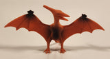 S.H. Orange Pteranodon 2 3/4" Tall Dinosaur Toy Figure