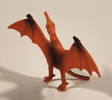 S.H. Orange Pteranodon 2 3/4" Tall Dinosaur Toy Figure